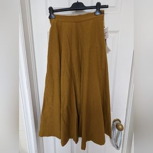 Uniqlo INES DE LA FRESSANGE WOOL BLEND FLARED SKIRT size XS